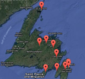 New Linked Repeater Map - Society of Newfoundland Radio Amateurs